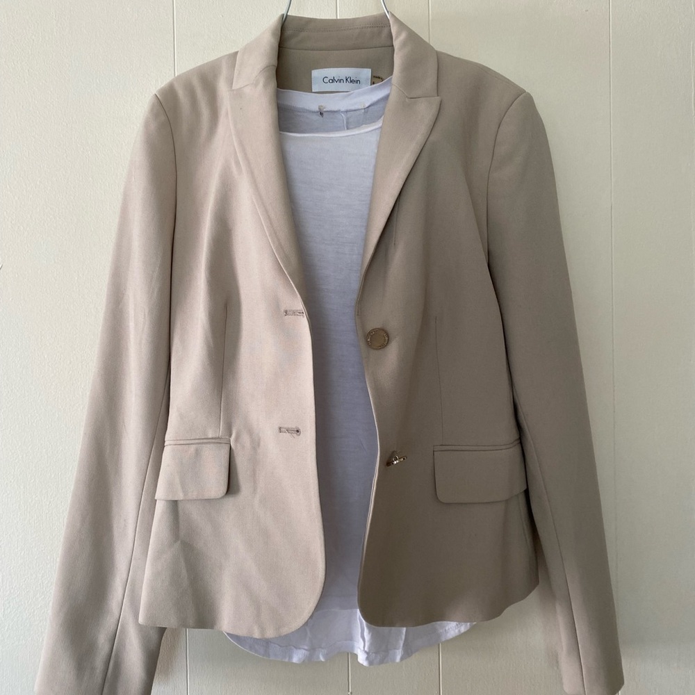 Calvin Klein Cream Blazer
